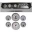 65 Chevelle Silver Dash Carrier w/ 3-3/8" Concourse Series Silver Gauges