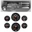 68 Chevelle Silver Dash Carrier w/ 3-3/8" Concourse Series Black Gauges