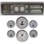 73-79 Ford Truck Silver Dash Carrier w/ 3-3/8" Concourse Series Silver Gauges