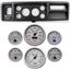 73-79 Ford Truck Black Dash Carrier w/ 3-3/8" Concourse Series Silver Gauges