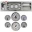 73-79 Ford Truck Silver Dash Carrier w/ 3-3/8" Concourse Series Silver Gauges
