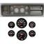 73-79 Ford Truck Silver Dash Carrier w/ 3-3/8" Concourse Series Black Gauges