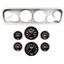 64-66 Mustang Silver Dash Carrier Concourse Black Face Gauges