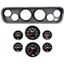 64-66 Mustang Black Dash Carrier Concourse Black Face Gauges