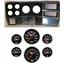 84-87 Chevy Truck Carbon Dash Carrier Concourse Black Face Gauges