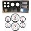84-87 Chevy Truck Carbon Dash Carrier Concourse White Face Gauges