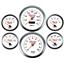 84-87 Chevy Truck Carbon Dash Carrier Concourse White Face Gauges