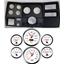 73-83 GM Truck Black Dash Carrier Concourse White Face Gauges