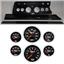 67 Chevelle Carbon Dash Carrier Concourse Black Face Gauges