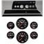 67 Chevelle Black Dash Carrier Concourse Black Face Gauges