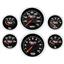 67 Chevelle Black Dash Carrier Concourse Black Face Gauges