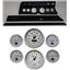67 Chevelle Black Dash Carrier Concourse Silver Face Gauges