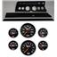 66 Chevelle Black Dash Carrier Concourse Black Face Gauges
