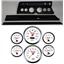 66 Chevelle Black Dash Carrier Concourse White Face Gauges