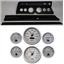 66 Chevelle Black Dash Carrier Concourse Silver Face Gauges