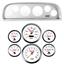 60-63 Chevy Truck Silver Dash Carrier Concourse White Gauges