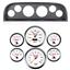60-63 Chevy Truck Black Dash Carrier Concourse White Gauges