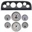 60-63 Chevy Truck Carbon Fiber Dash Carrier Concourse Silver Gauges