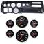 70-72 Chevelle Sweep Carbon Dash Carrier Concourse Black Face Gauges