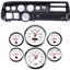 70-72 Chevelle Sweep Carbon Dash Carrier Concourse White Face Gauges
