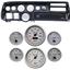 70-72 Chevelle Sweep Carbon Dash Carrier Concourse Silver Face Gauges