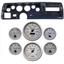 70-72 Chevelle SS Carbon Dash Carrier Concourse Silver Face Gauges