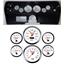 68 Nova Carbon Dash Carrier Concourse Silver Face Gauges