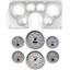 82-89 Camaro Silver Dash Carrier Concourse Silver Face Gauges