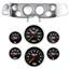 70-78 Camaro Silver Dash Carrier Concourse Black Face Gauges