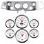 70-78 Camaro Silver Dash Carrier Concourse White Face Gauges