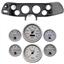 70-78 Camaro Black Dash Carrier Concourse Silver Face Gauges