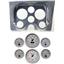 67 68 F Body Carbon Dash Carrier Concourse Silver Face Gauges