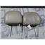 2003 2004 GMC 2500 SLT CREWCAB FRONT SEATS LEATHER HEAD RESTS (BEIGE) TAN SET
