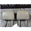 2003 2004 FORD F350 F250 LARIAT OEM CREWCAB REAR SEAT BEIGE LEATHER HEADRESTS