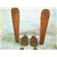 Boaters’ Resale Shop of TX 2305 2547.02 WOODEN 19" SPEADERS & BRONZE BRACKET SET