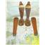 Boaters’ Resale Shop of TX 2305 2547.02 WOODEN 19" SPEADERS & BRONZE BRACKET SET