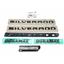 84806939 Gloss Black Emblem Lettering Package for 2019-2024 Chevy Silverado LT