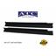 82210104AB Set of 2 Black Door Sill Guards for 2007-2017 Jeep Wrangler W/Logo