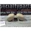 2008 2009 FORD F350 LARIAT CREWCAB REAR SEAT LEATHER HEADRESTS PAIR (TAN)