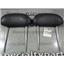 2003 2004 CHEVROLET 2500 EXT CAB SLT REAR LEATHER HEADRESTS - CHARCOAL (SET)