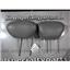 2005 2006 FORD F350 F250 LARIAT EXTENDED CAB FRONT LEATHER HEADRESTS (GREY) PAIR