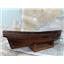 Boaters' Resale Shop of TX 2409 0171.31 PRIMITIVE WOODEN BOAT HULL & STAND MODEL