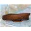 Boaters' Resale Shop of TX 2409 0171.31 PRIMITIVE WOODEN BOAT HULL & STAND MODEL