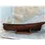 Boaters' Resale Shop of TX 2409 0171.31 PRIMITIVE WOODEN BOAT HULL & STAND MODEL