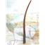 Boaters' Resale Shop of TX 2501 0254.75 TEAK TILLER HANDLE w 1.25" RUDDER HEAD