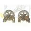 Boaters' Resale Shop of TX 2502 0154.84 EDSON PAIR OF CONDUIT IDLERS w 6" SHEAVE