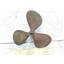 Boaters' Resale Shop of TX 2505 2506.05 BRONZE 3 BLADE 20LH18 PROP - 1.25" SHAFT