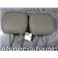 2011 2012 DODGE 3500 LARAMIE 6.7 DIESEL G56 FRONT HEADRESTS LEATHER TAN OEM