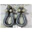 2003 2004 FORD F250 XLT 5.4 ZF6 4X4 FRONT FRAME MOUNT TOW HOOKS (SET) BLACK