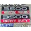 2008 2009 DODGE RAM 3500 6.7 DIESEL CUMMINS AUTO 4X4 OEM EMBLEMS (SET)